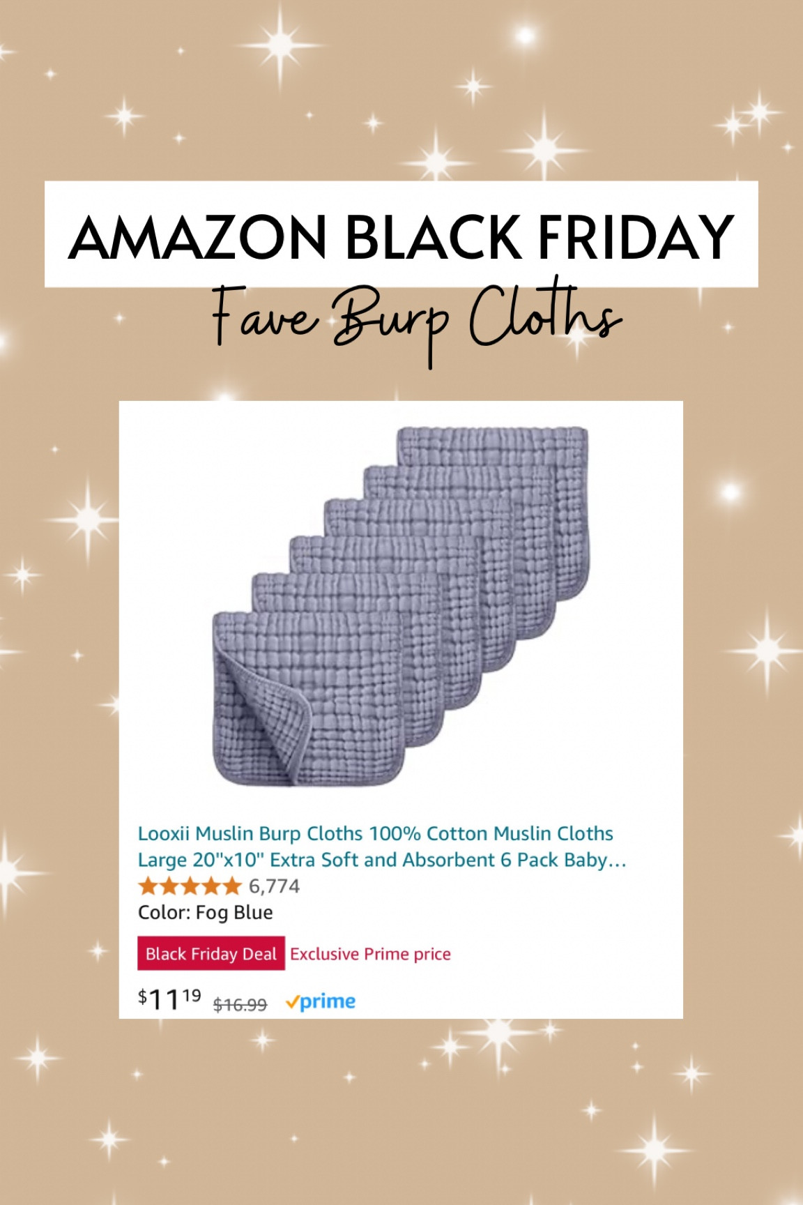 ✨Amazon Black Friday✨
These burp cloths are my fave! 
I used them for all 3 of my babies even for my 5 year old now for cleaning her face in the mornings. 

#LTKSaleAlert #LTKCyberWeek #LTKBaby