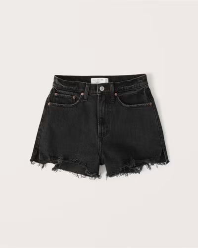 Curve Love High Rise Mom Shorts | Abercrombie & Fitch (US)