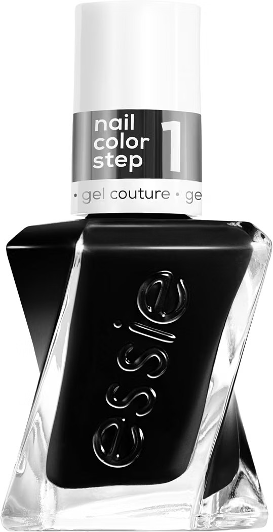 essie Gel Couture Nail Polish, Long Lasting Black Nail Polish, Vegan, Like It Loud, 0.46 fl oz | Amazon (US)