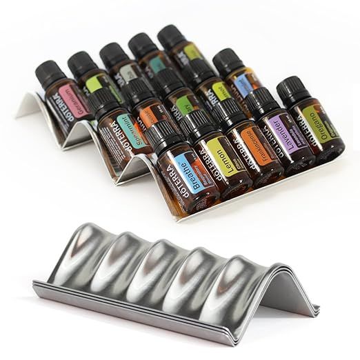 Simply Shelf Essential Oils Storage - 3pc Starter Set - Holds 15 Oil Bottles (5mL-15mL) Expandabl... | Amazon (US)