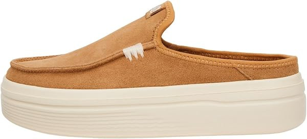 HEYDUDE Women's Austin Lift Platform Mule | Suede Slip On Shoe | Amazon (US)