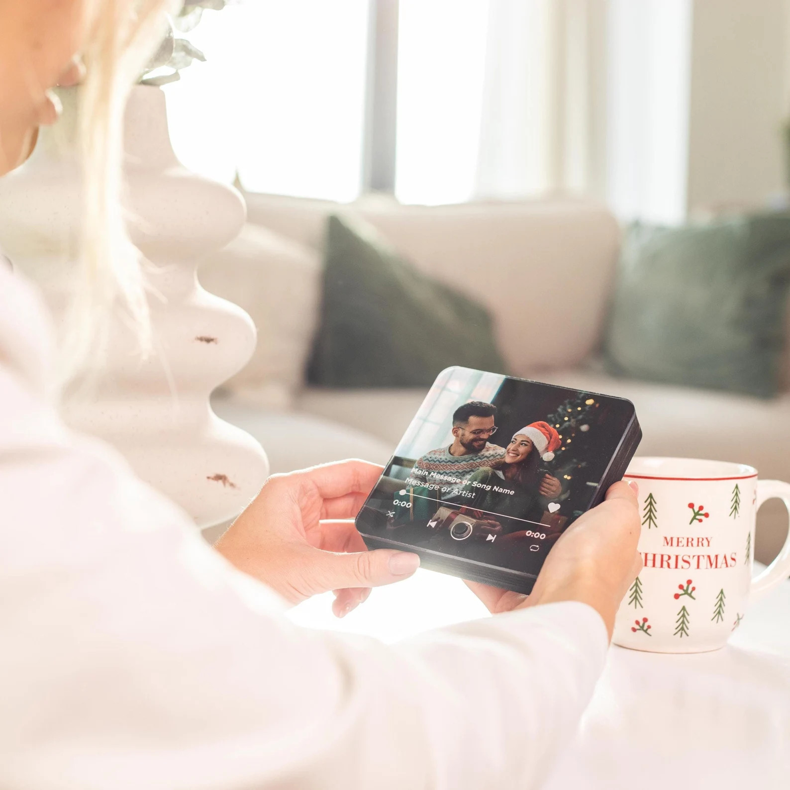 Personalized Light Fridge Music Magnet, plays custom song. Photo album cover Unique gift for him,... | Etsy (US)