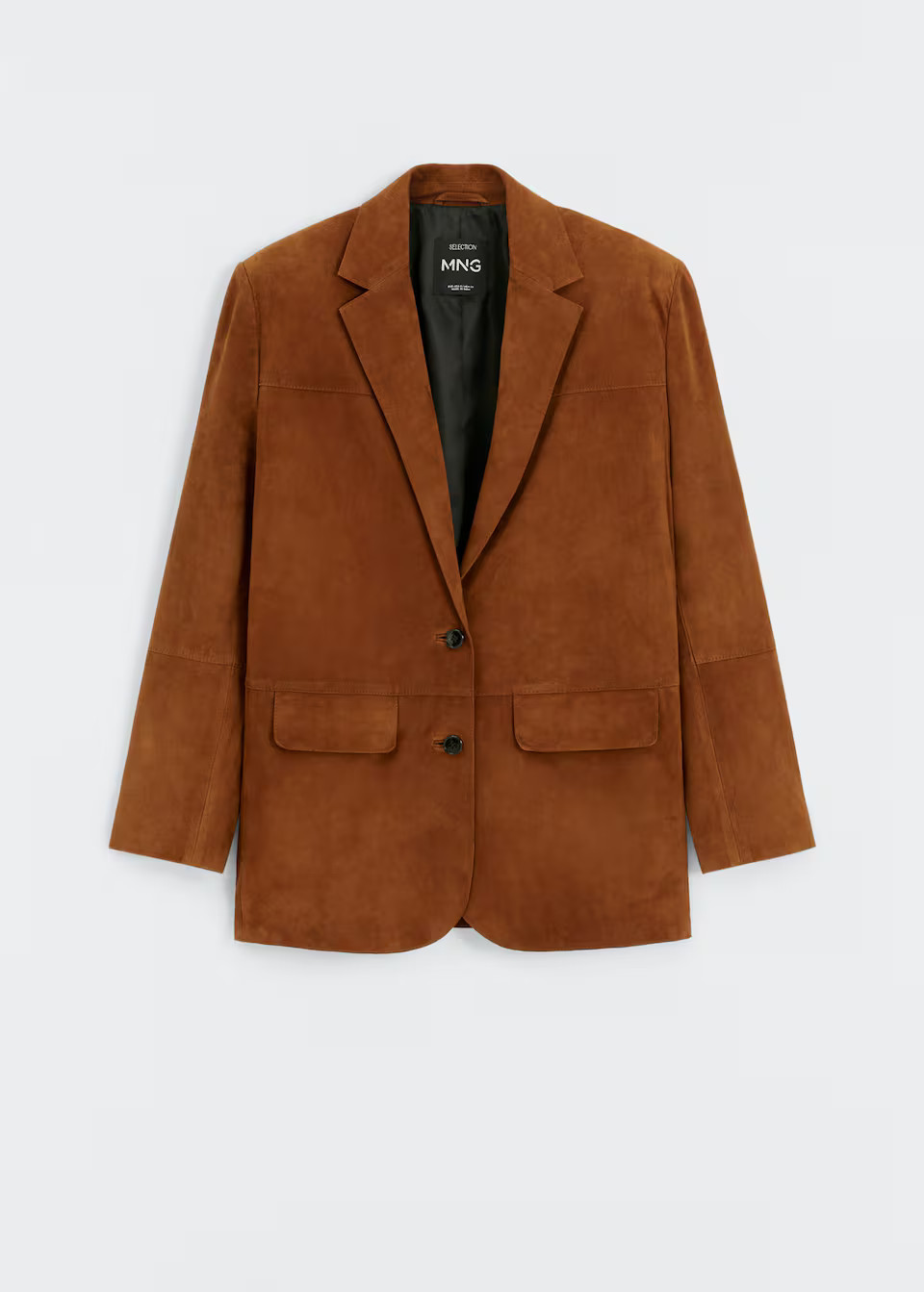 Oversized suede blazer -  Women | Mango USA | MANGO (US)