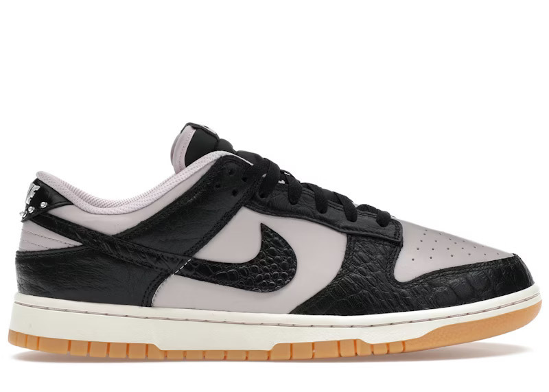 Men's Nike Dunk Low Retro Black Sneakers in Platinum Violet/Pink Foam/Coconut Milk | StockX