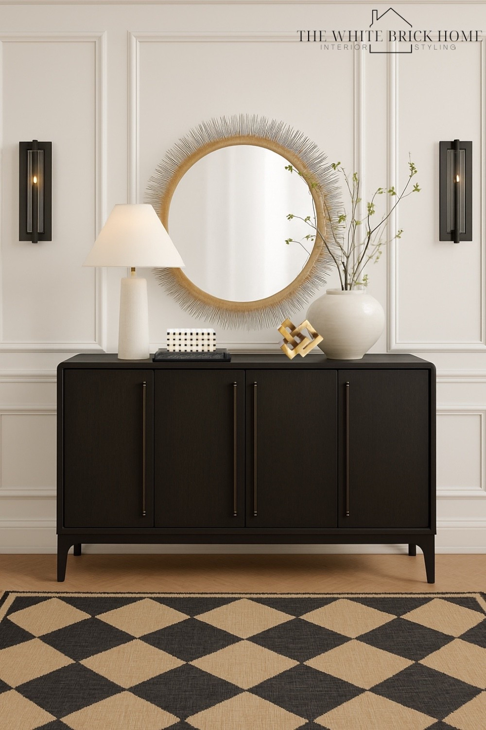 A statement mirror above a income table instantly elevates the dpwce, adding drama, depth, and a stunning focal point that makes your entire room feel more polished and intentional. 

🖤🖤

Console table, buffet table, storage cabinet, entryway, entryway table, wall sconces, candle sconces, wall mirror, modern home, modern home decor, table lamp, lamp, decor box, vase, faux greenery, greenery, abstract object, entryway rug, rug, modern home furniture, furniture, living room decor, living room ideas, cb2, pottery barn, Wayfair, crate and barrel 


#LTKSeasonal #LTKFindsUnder100 #LTKHome