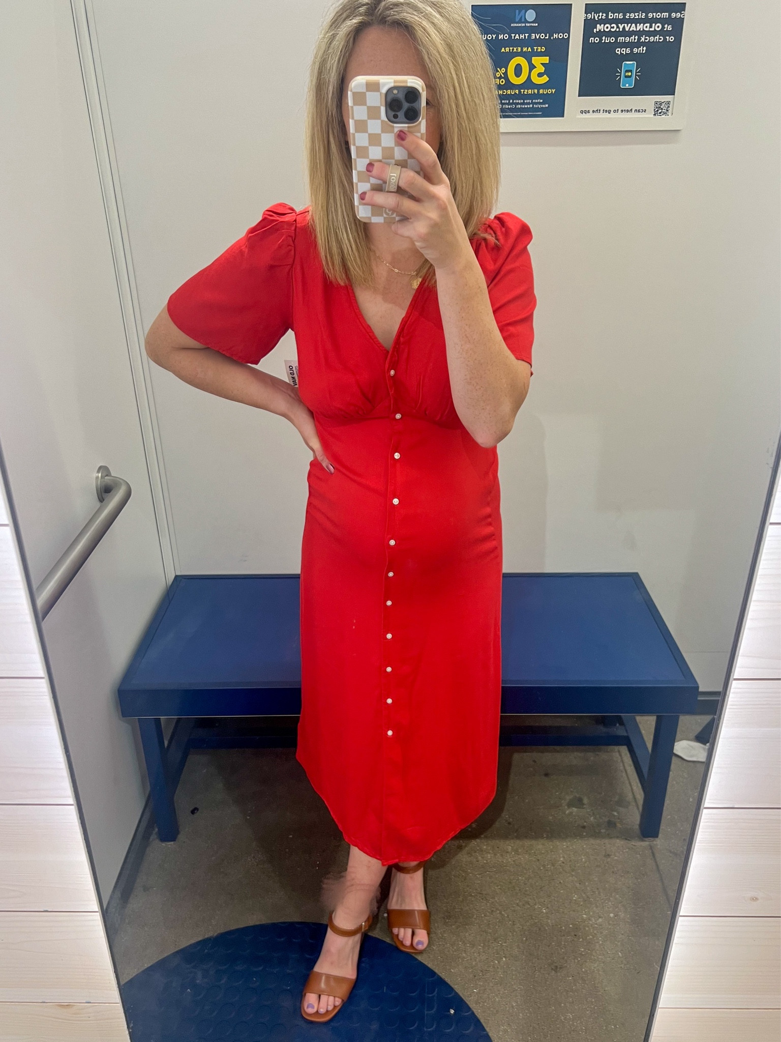 Old Navy Try On
29 Weeks Pregnant 
Bump friendly 
Waist defined midi dress 

#LTKSaleAlert #LTKBump #LTKWedding