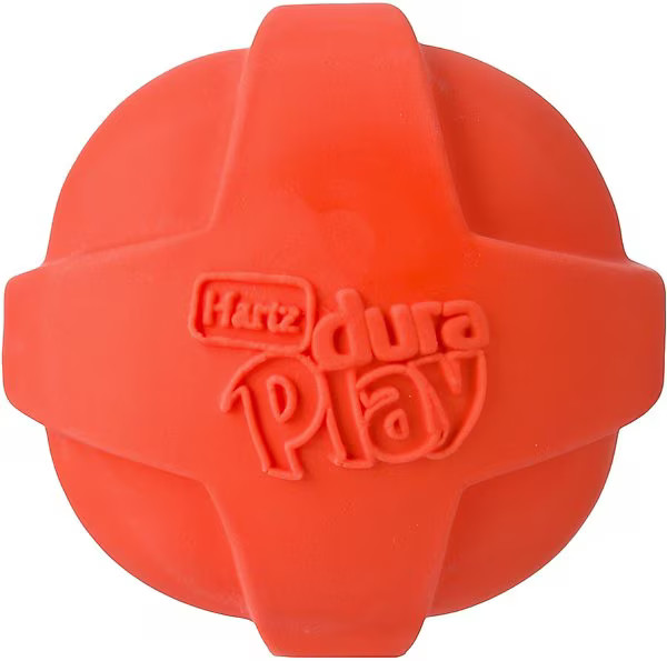 Hartz Dura Play Ball Squeaky Latex Dog Toy, Color Varies | Chewy.com