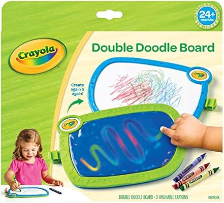 My First Crayola Double Doodle Board, Drawing Tablet, Toddler Toy, Gift | Amazon (US)