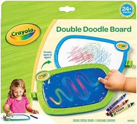 My First Crayola Double Doodle Board, Drawing Tablet, Toddler Toy, Gift | Amazon (US)