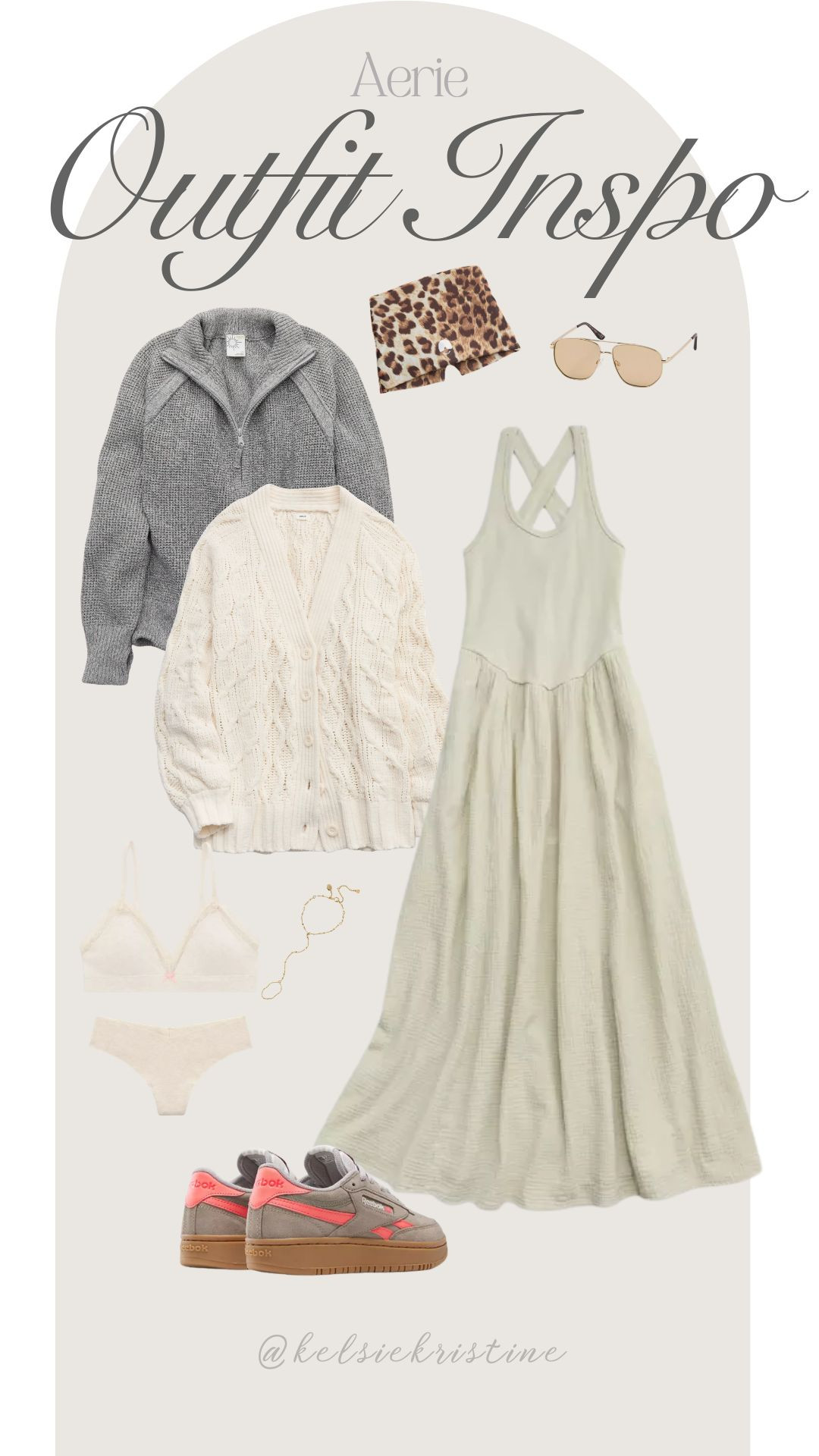 Aerie | Outfit Inspiration | Spring | Spring Outfits | Aeries Dress | Mid-Size Outfit | Mid-Size Style | Mom Approved Outfit | Cute and Comfortable |  

 #LTKmomlife #LTKMidsize #LTKTravel