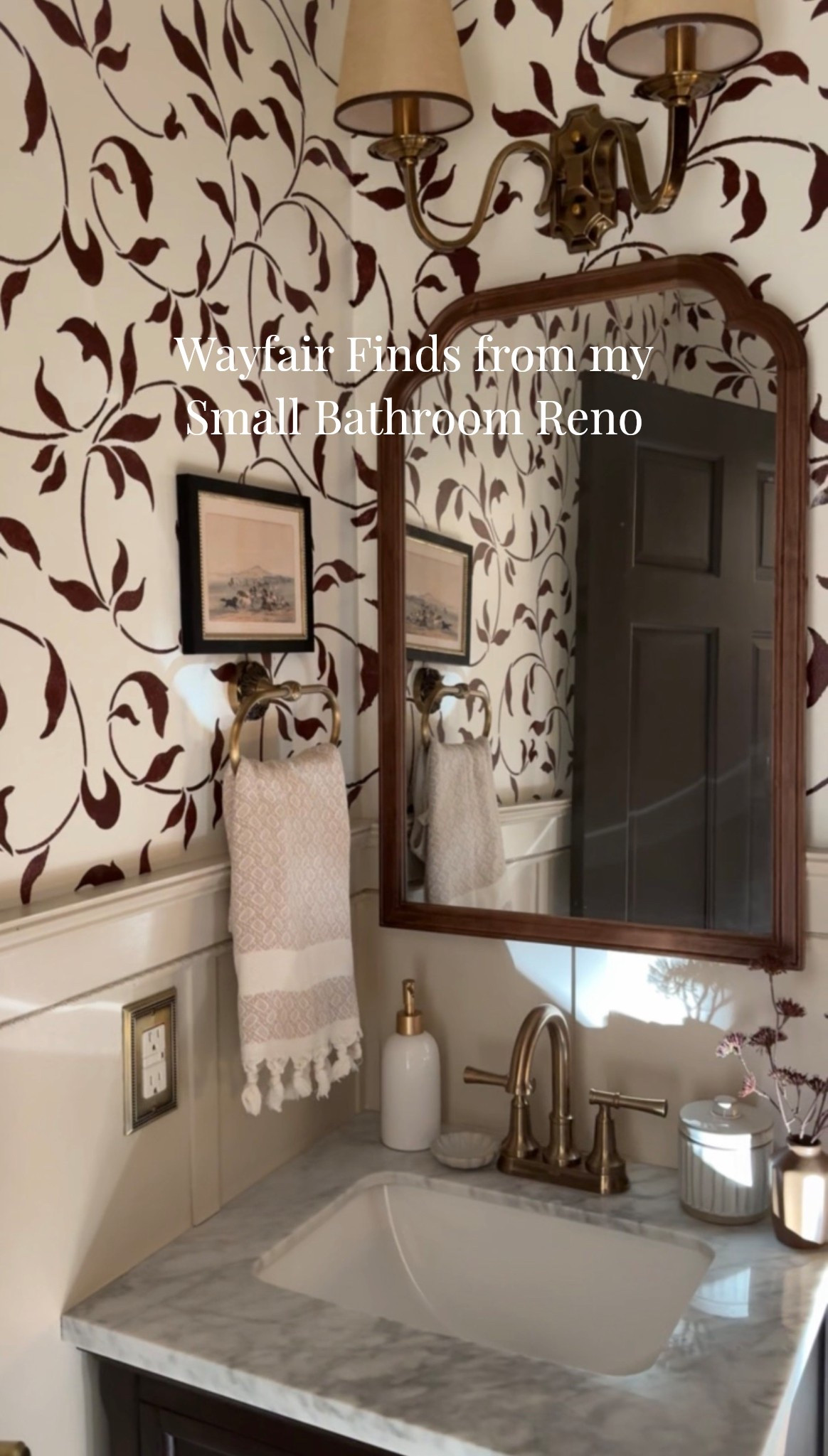 Sharing some of my favorite @Wayfair finds to transform a small bathroom 

#wayfairpartner #wayfair #ad