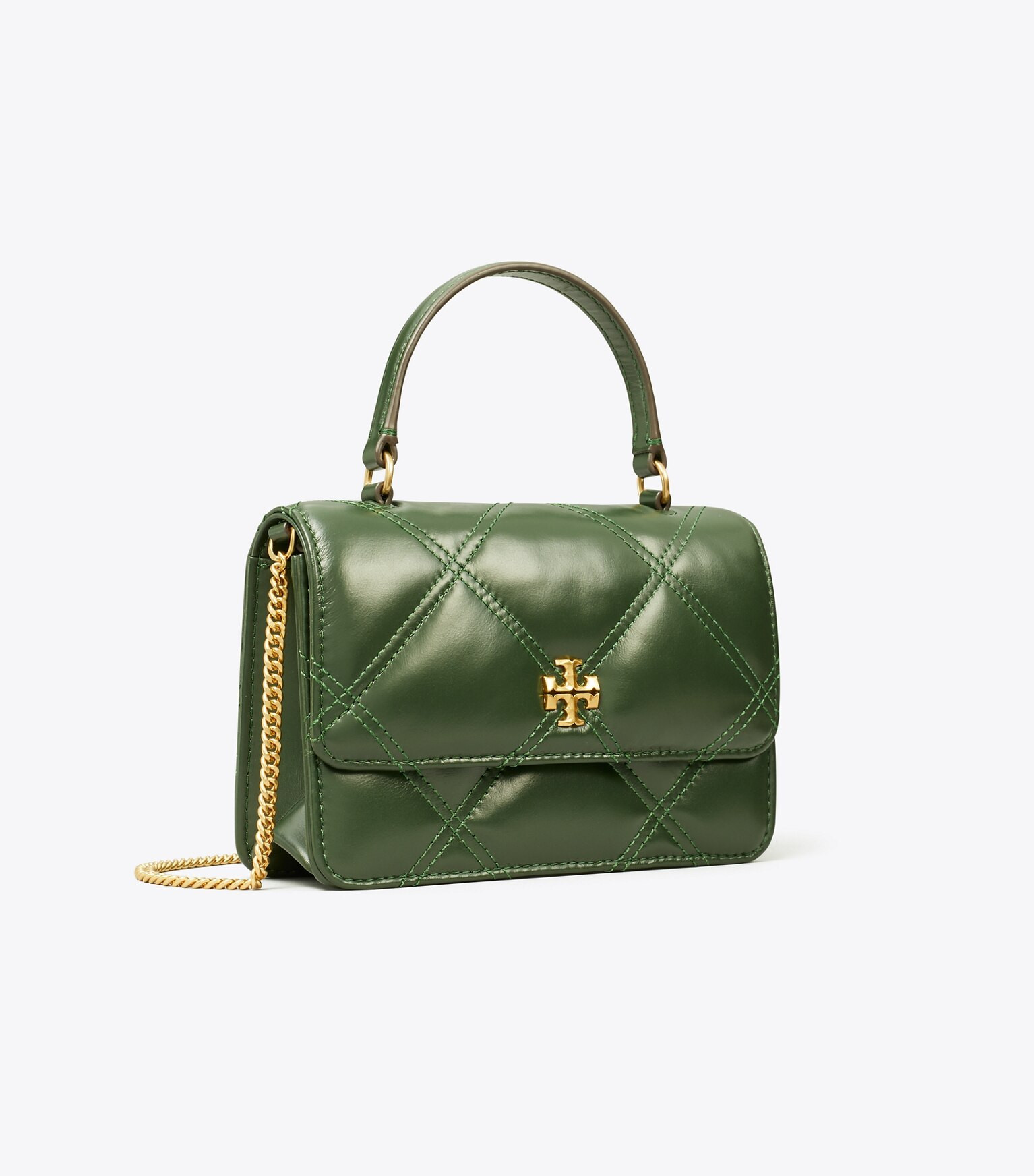 MINI KIRA DIAMOND QUILT TOP HANDLE CHAIN WALLET | Tory Burch (US)