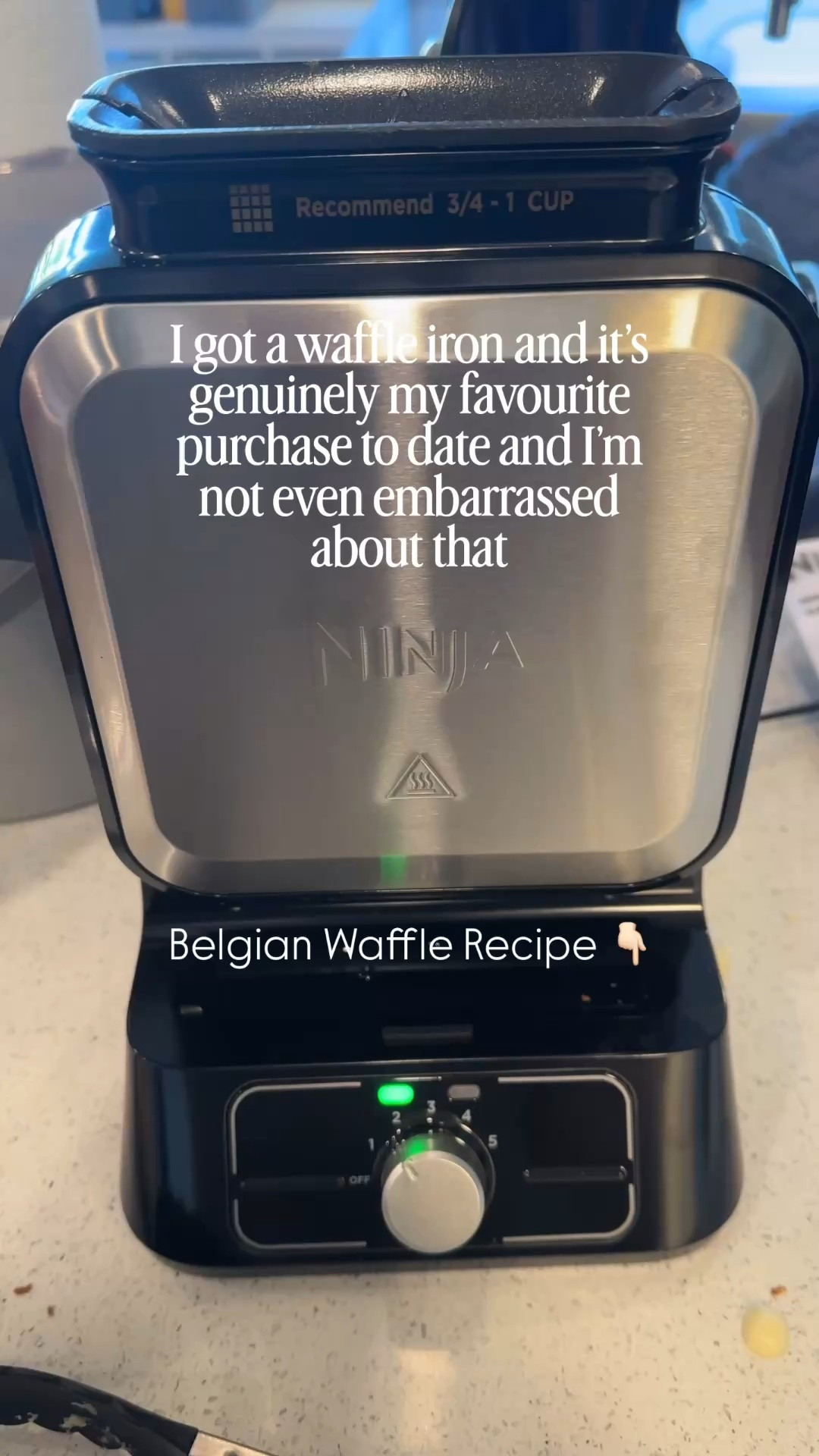 Tell me you’re a mom in your 30’s without telling me you’re a mom in your 30’s… I’ll go first. 

Seriously though… I’m obsessed!

Quick breakfasts, easy snacks, meal prep?! A busy mom’s best friend, not to mention a very pregnant mom trying to grow a stash of ready to go meals in the freezer!

Belgian Waffle Recipe
4 cups flour
6 tsp baking powder
1.5 tsp salt
4 tbsp sugar
6 eggs, separated 
3.5 cups milk
1 cup vegetable oil
2 tsp vanilla extract

1. Sift flour with baking powder, salt, and sugar 3 times (I alternated mixing bowls)
2. Beat egg yolks until frothy. Stir in milk, oil and vanilla extract.
3. Pour into flour mixture, beat until smooth.
4. Beat egg whites until stiff peaks form, fold into batter.
5. Follow waffle iron instructions for cooking (I used shade level 2 on the Ninja waffle iron)

To freeze for postpartum meal prep:
• Let waffles cool completely on a wire rack.
• Place on baking sheet lined with parchment paper and place in freezer for 1-2 hours until frozen solid
• Transfer to airtight container with parchment paper separating them

Good for up to 3 months in the freezer! 🫶🏻🧇

#momsofinstagram #millennialmoms #momsover30 #postpartummeals #easybreakfastrecipe

#LTKhome #LTKcanada #LTKfamily