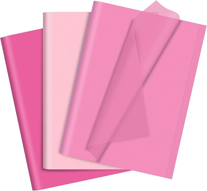 60 Sheets Tissue Paper for Packaging Gift Bags Decoration, Mixed Pink Wrapping Tissue Paper Bulk ... | Amazon (US)