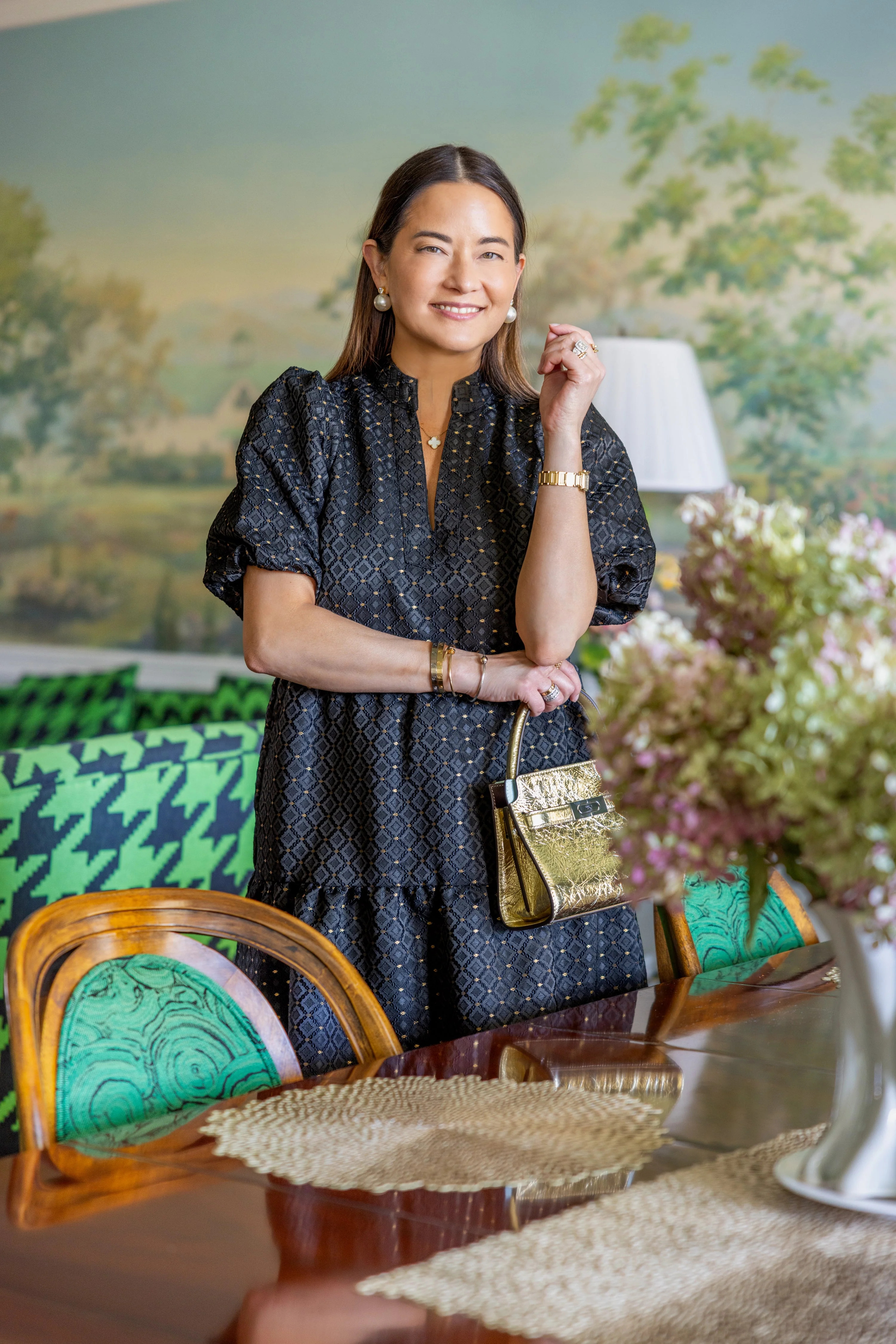 Black Jacquard Marie Maxi Dress | Sail to Sable