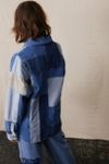 BDG Blue Patchwork Shirt Jacket | Urban Outfitters (US and RoW)