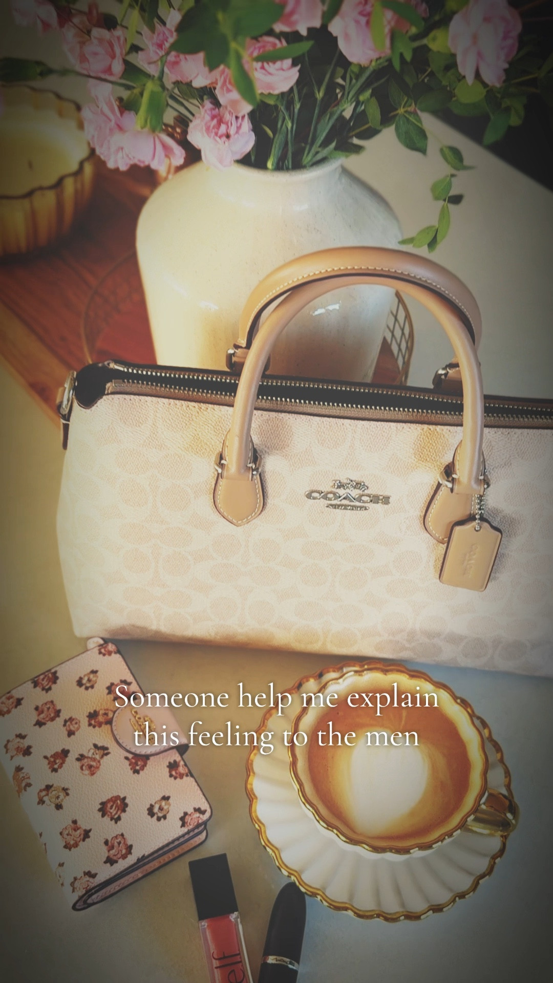 Wish that the menfolk could just know what this whole scenario feels like 🌷
#girlythings #designerbag #coach 

#LTKItBag #LTKGiftGuide #LTKBeauty