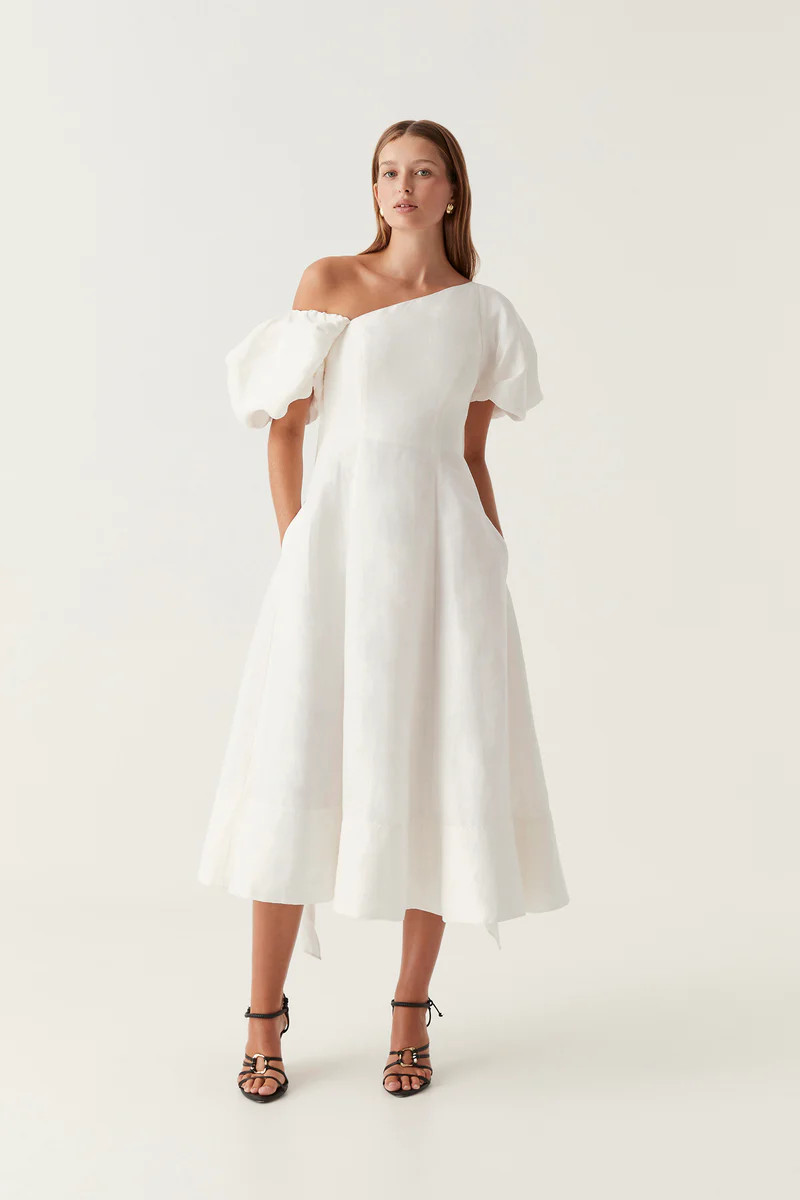 Arista Tulip Sleeve Midi Dress | aje. (Australia and New Zealand)