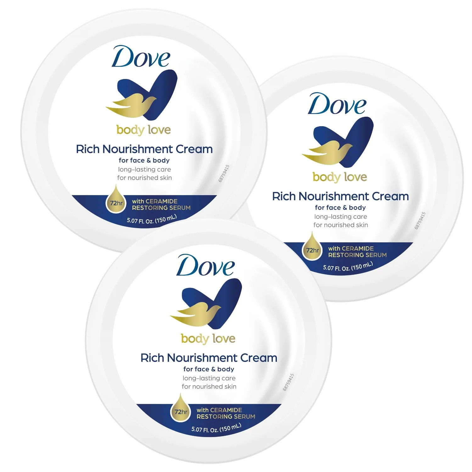 Dove Nourishing Body Care, Face, Hand, and Body Rich Nourishment Cream for Extra Dry Skin with 48... | Walmart (CA)