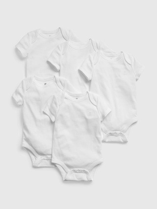 Baby 100% Organic Cotton First Favorite Bodysuit (5-Pack) | Gap (US)