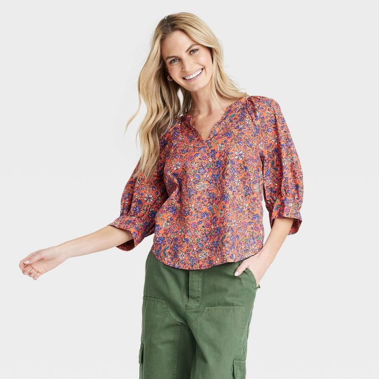 Women's Long Sleeve Pullover Blouse - Universal Thread™ | Target