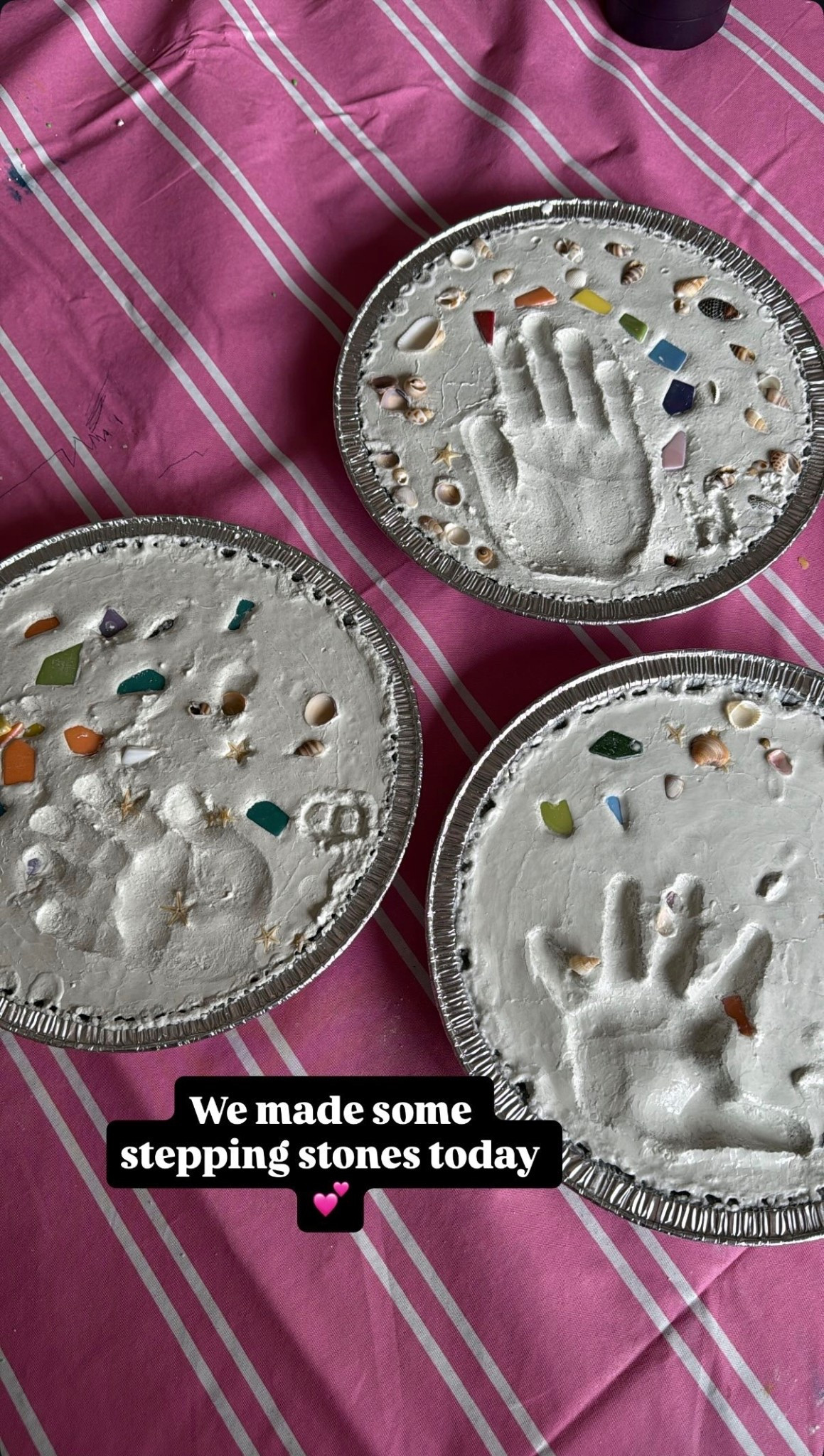 We made some stepping stones today! The kids had so much fun decorating them and of course putting their handprints in them 

#LTKmomlife #LTKKids #LTKHome
