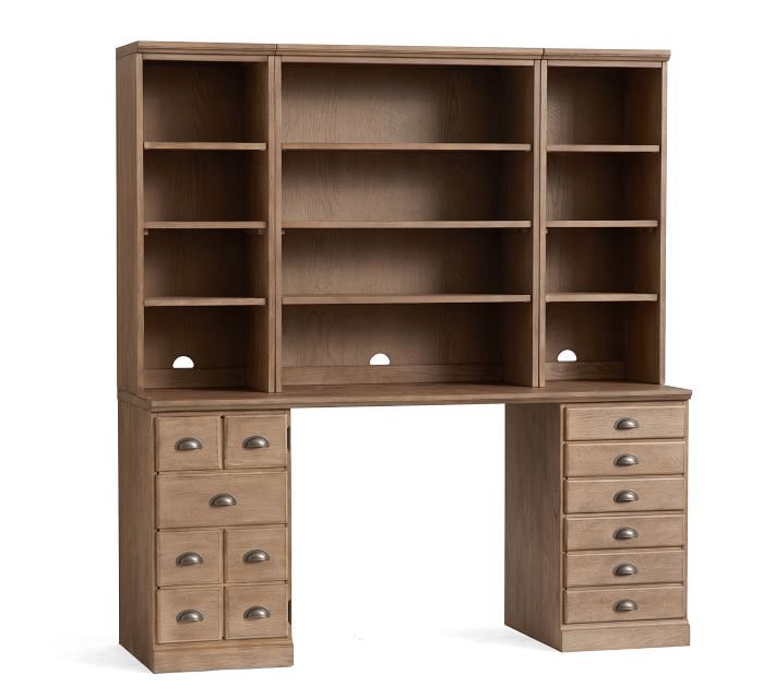 Printer's 64" Desk with Bookcase Suite | Pottery Barn (US)
