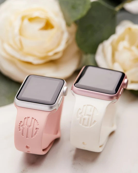 M/L Engraved Apple Watch Band Personalized Silicone Watch | Etsy | Etsy (US)