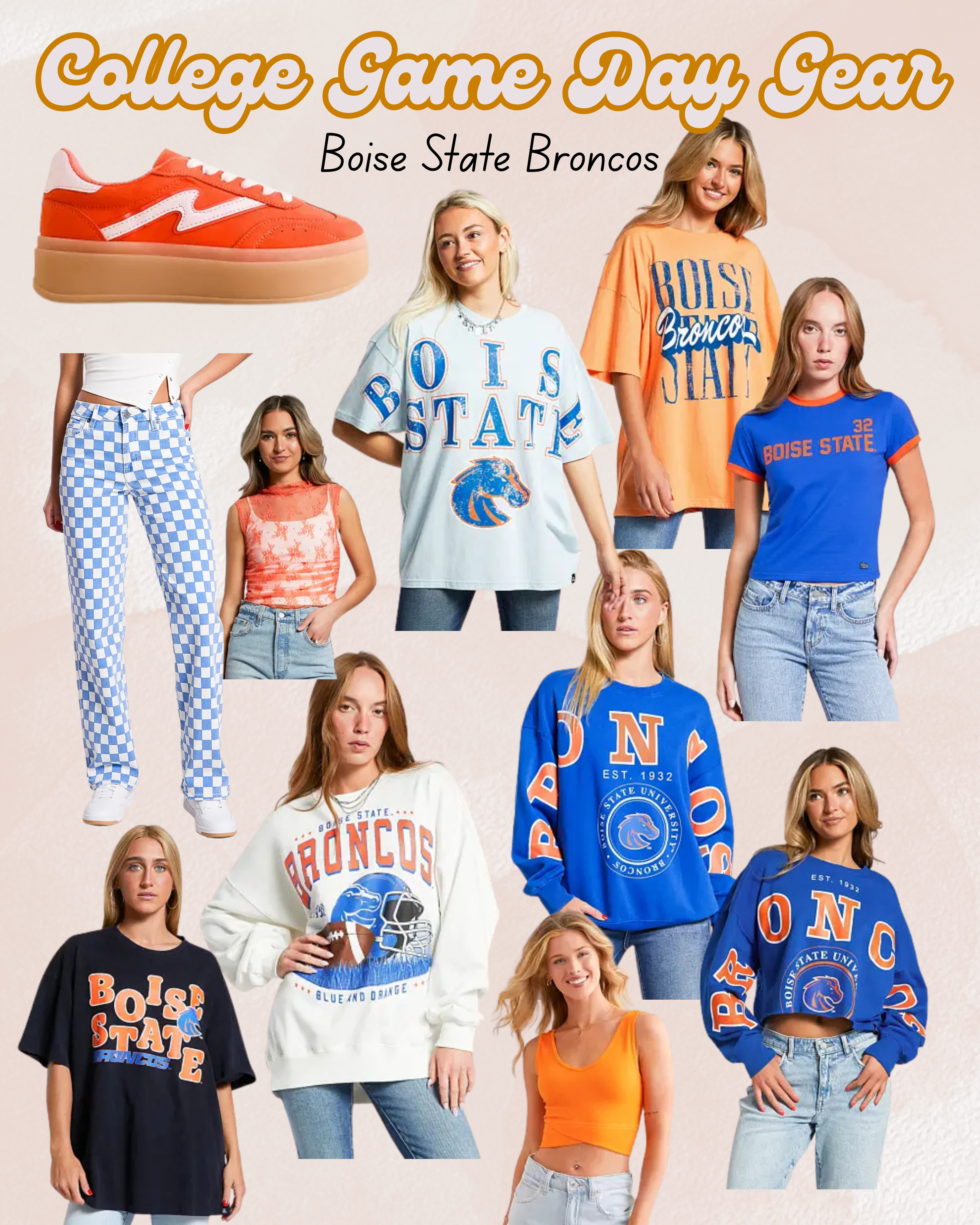 Buckle has the cutest game day gear. Perfect for Fall. Wear to football, basketball, baseball, or any games or events for the matter. Here is the options for Boise State University Broncos. 

 #LTKSeasonal #LTKActive #LTKStyleTip