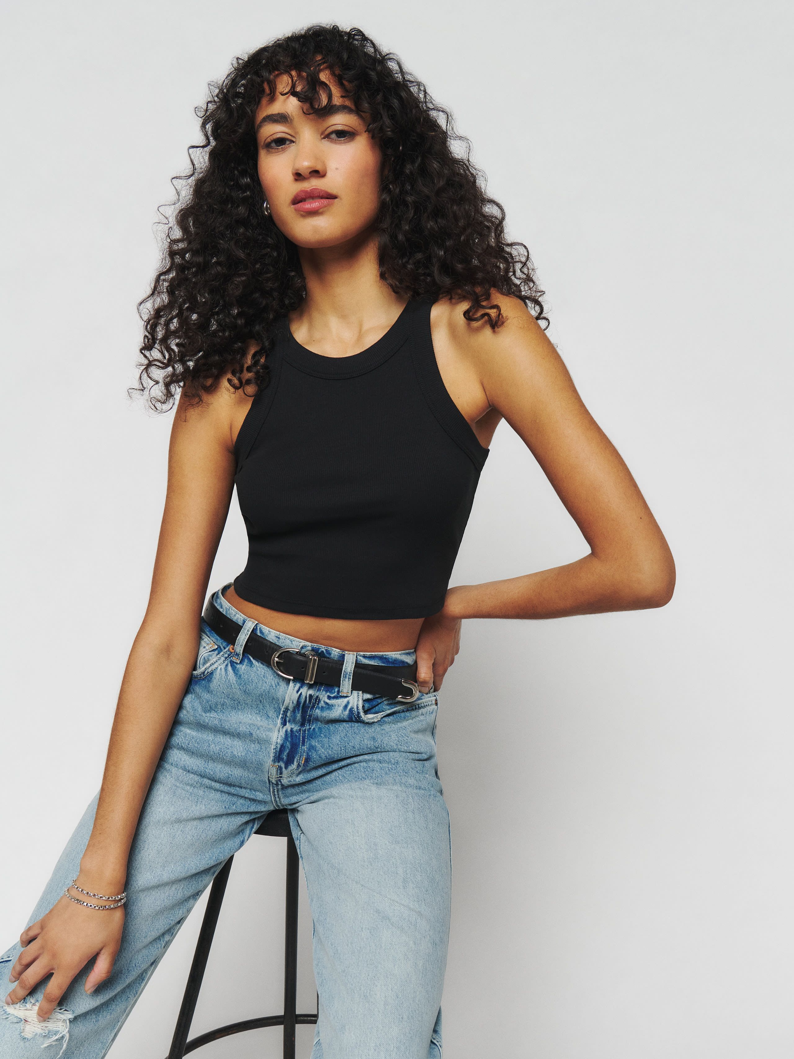 Tasha Cropped Tank | Reformation (US & AU)