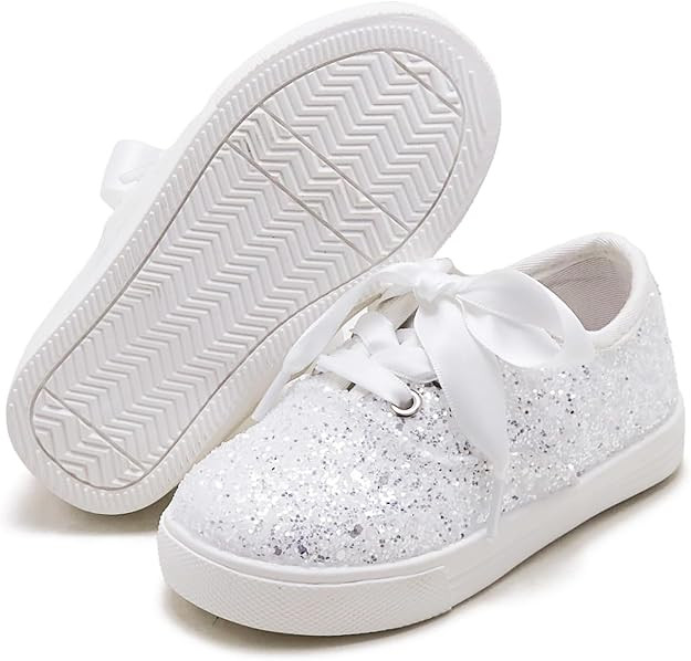 Felix & Flora Toddler/Little Kid Girls Running Shoes Sports Sneakers Princess Casual Glitter Shoe... | Amazon (US)
