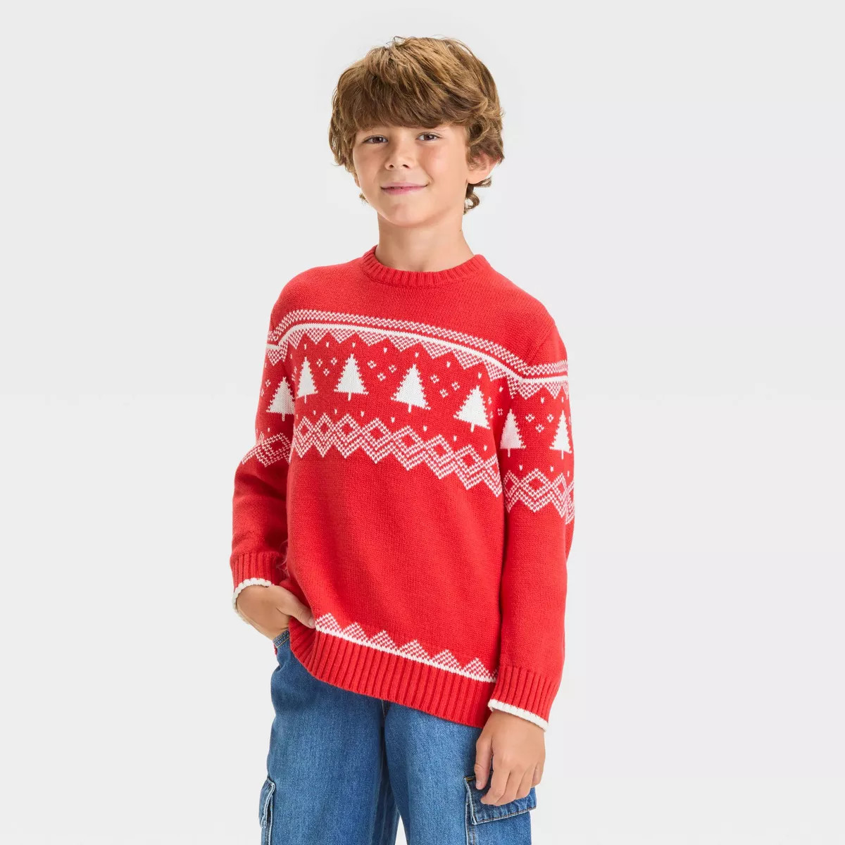 Boys' Fair Isle Pullover Sweater - Cat & Jack™ | Target