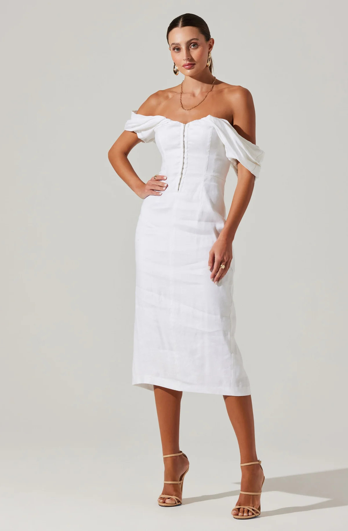 Opal Off-Shoulder Midi Dress | ASTR The Label (US)