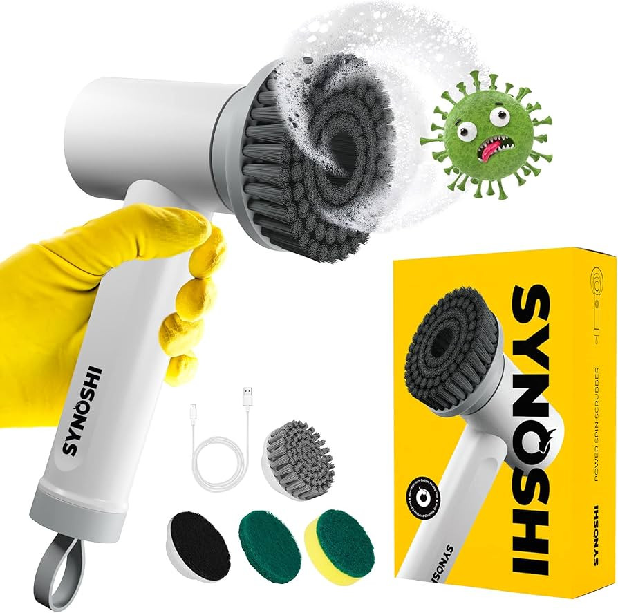 | Electric Spin Scrubber, Power Cleaning Brush with 3 Replaceable Heads, Cordless Waterproof Scru... | Amazon (US)