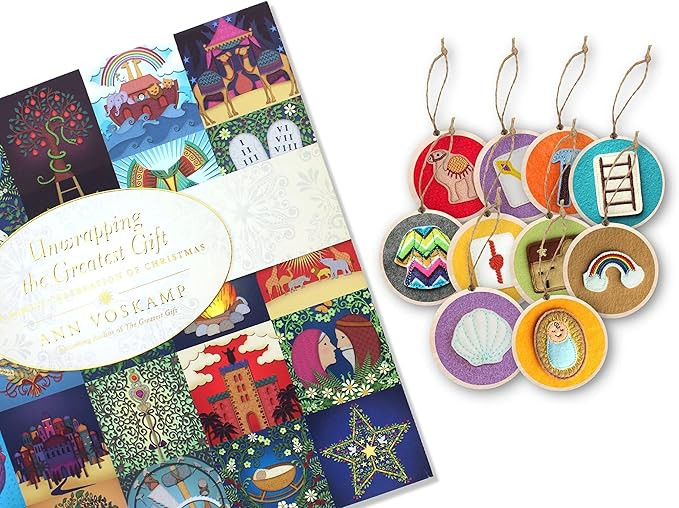 Jesse Tree Advent Ornaments corresponding with Unwrapping The Greatest Gift (Book not Included) | Amazon (US)