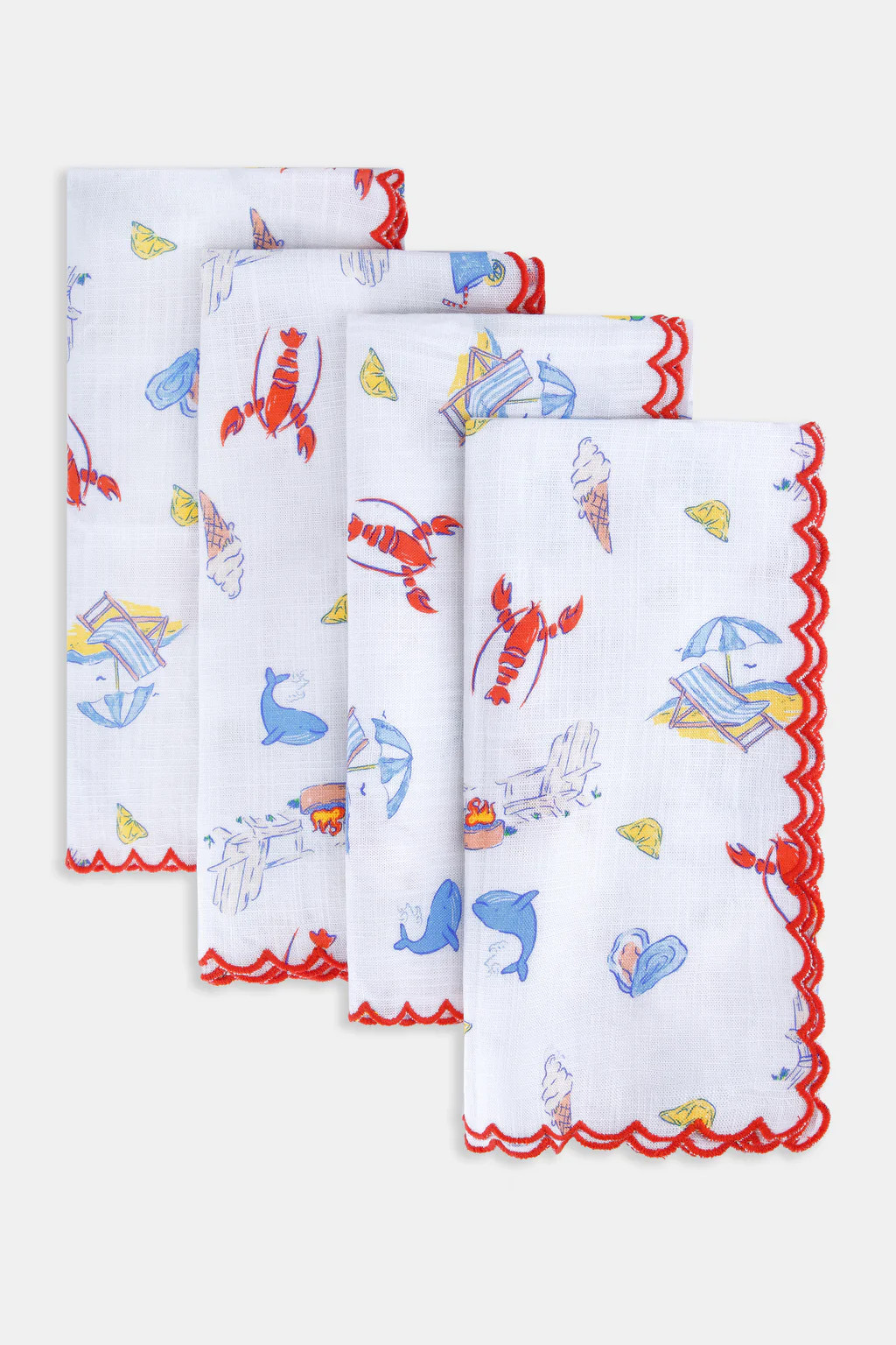 Catch of the Day Napkin Set Of 4 | Roller Rabbit
