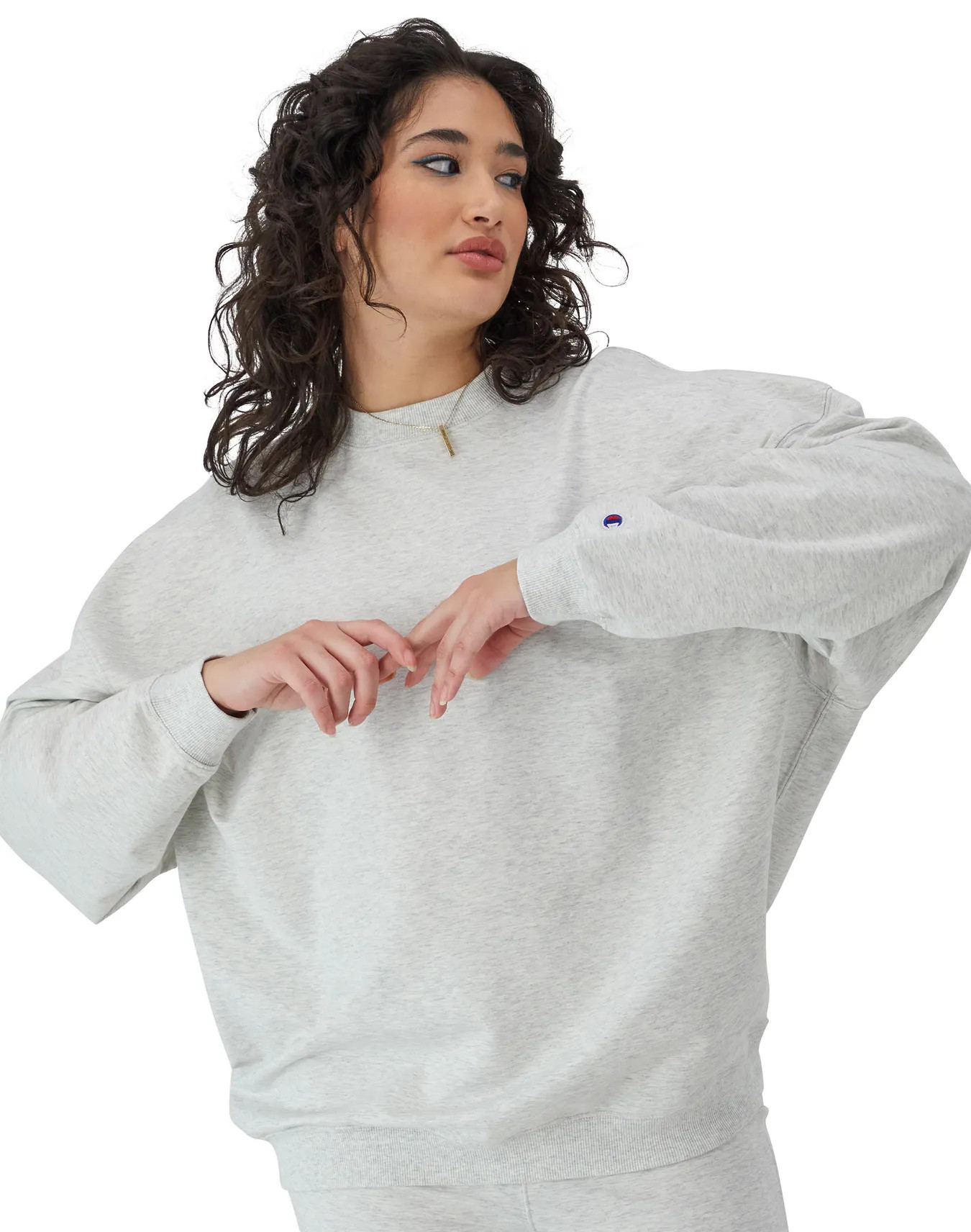 Stretch French Terry Crewneck Sweatshirt, C Logo | ChampionUSA.com (Hanesbrands Inc.)