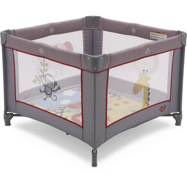 Delta Children 36" x 36" Portable Playard, Fun in the Jungle- Unisex | Walmart (US)