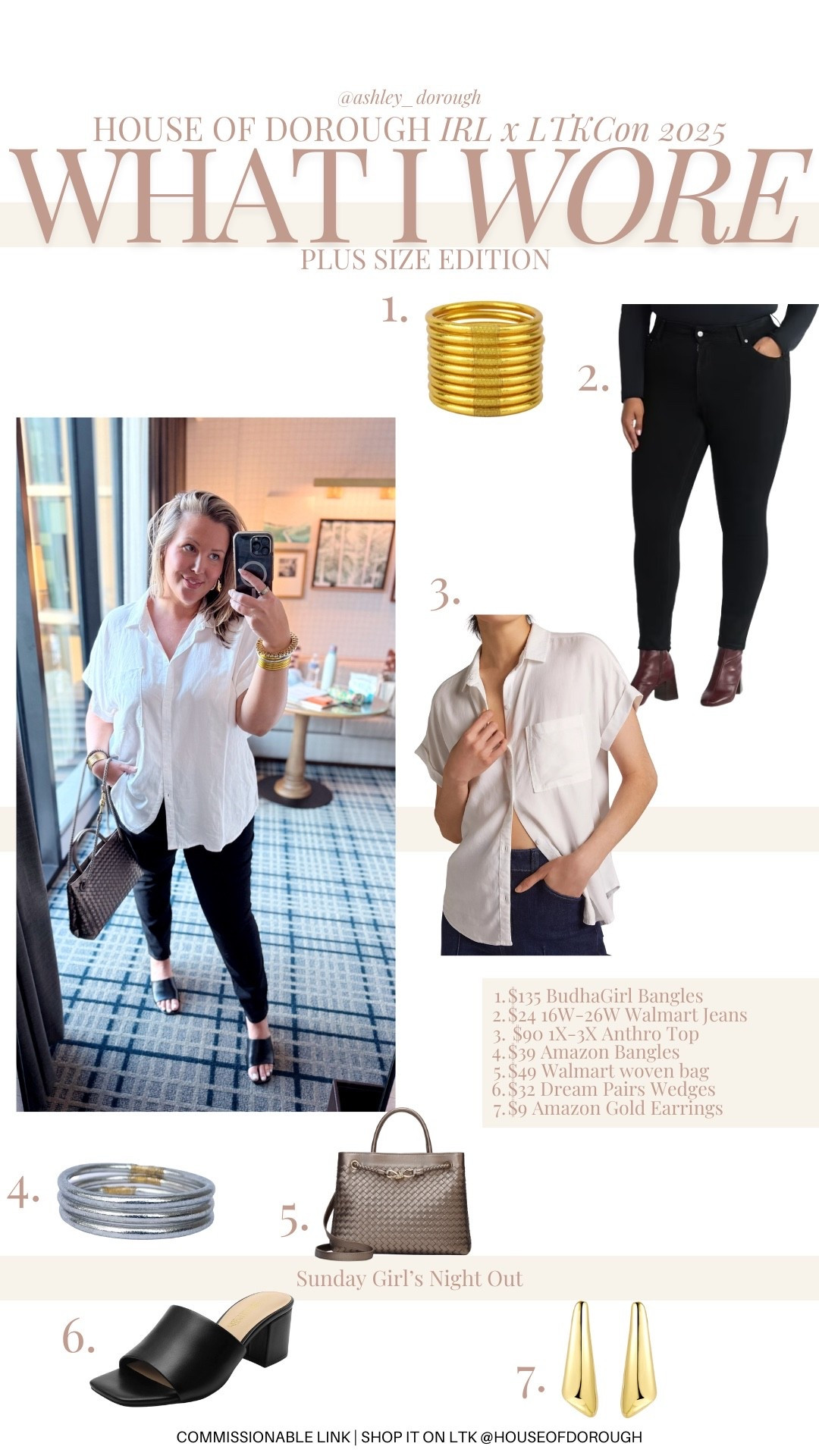 What I Wore LTKCon Girl’s Night Out! Size up in the jeans I’m in the 20! Top is 2x! 

Plus size fashion, ltkcon, everyday outfit idea, girls night out, dinner outfit, comfy casual

#LTKStyleTip #LTKPlusSize #LTKCon