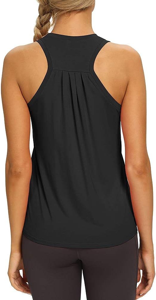 Mippo Workout Tops Flowy Athletic Yoga Shirt Muscle Racerback Tank Top for Women | Amazon (US)