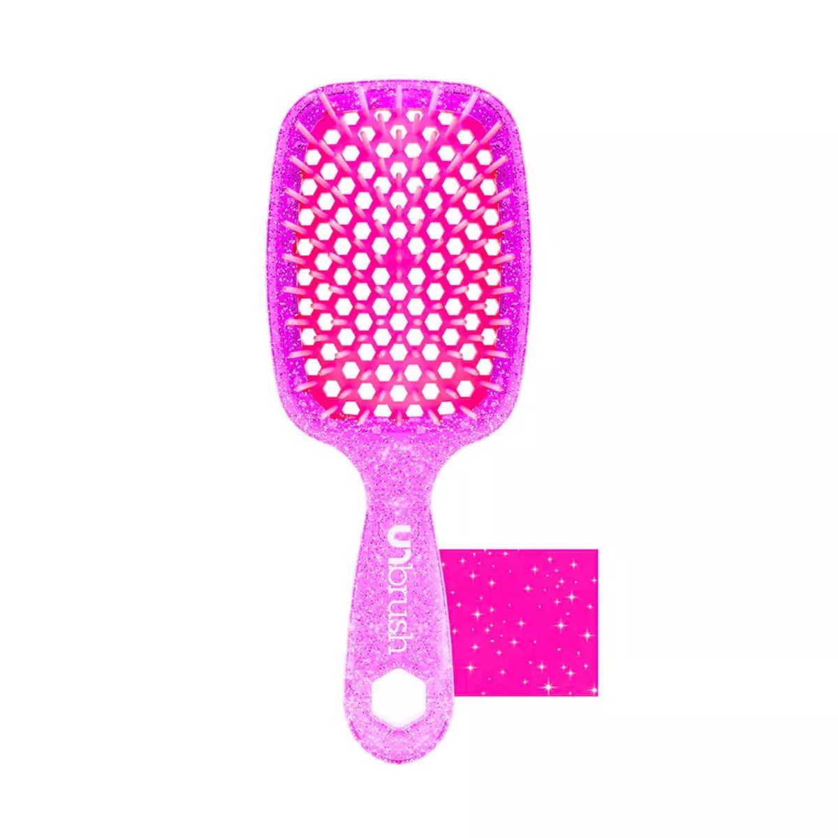 UNbrush Detangler Hair Brush - Glitter Rose Quartz | Target