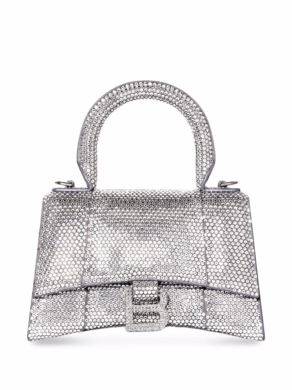 Balenciaga crystal-embellished Hourglass Tote Bag | Grey | FARFETCH | Farfetch Global