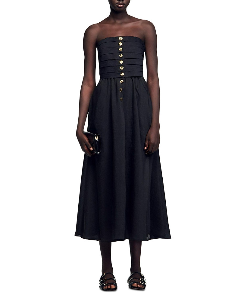 Sandro Nazareth Long Bustier Dress | Bloomingdale's (US)