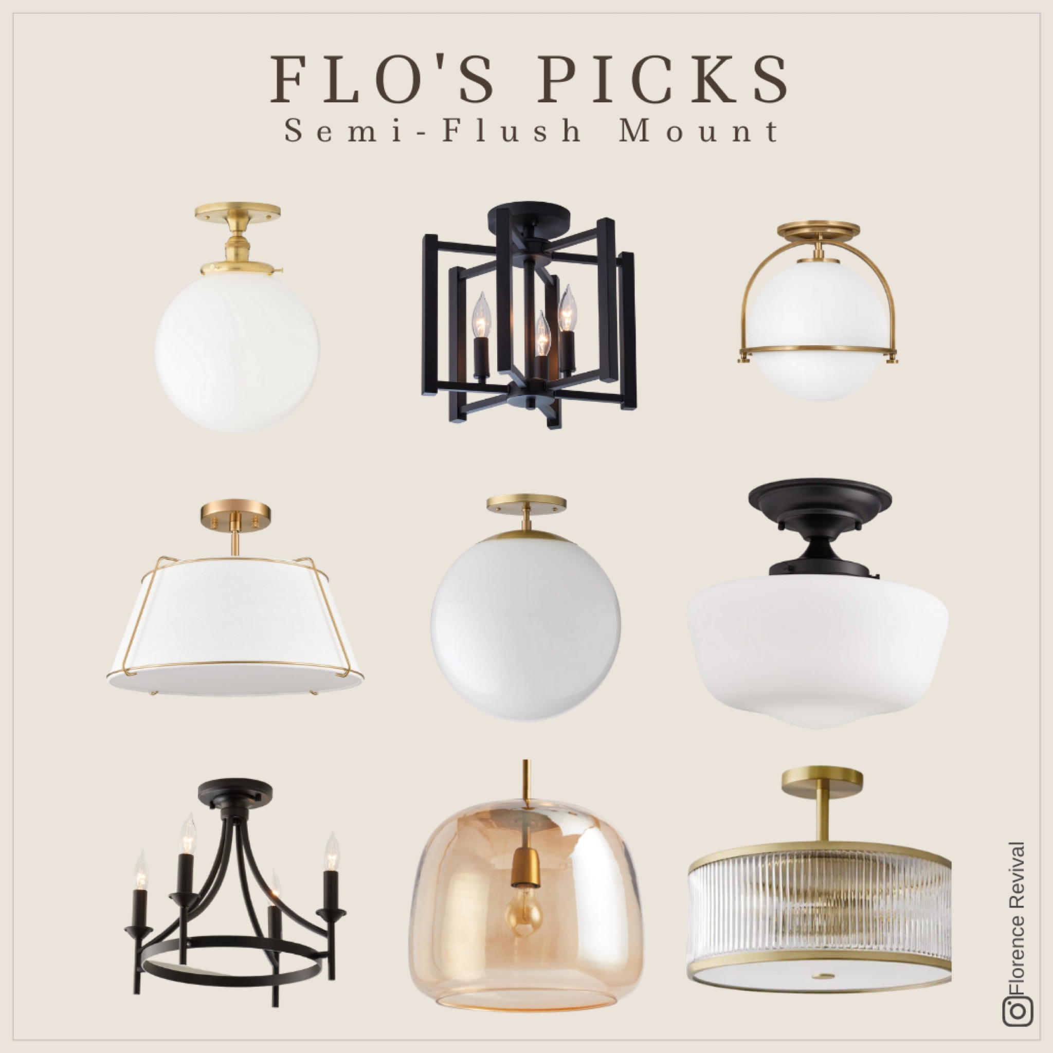 My favorite lighting choices if you’re looking for semi-flush mount lights!

#LTKunder100 #LTKFind #LTKhome