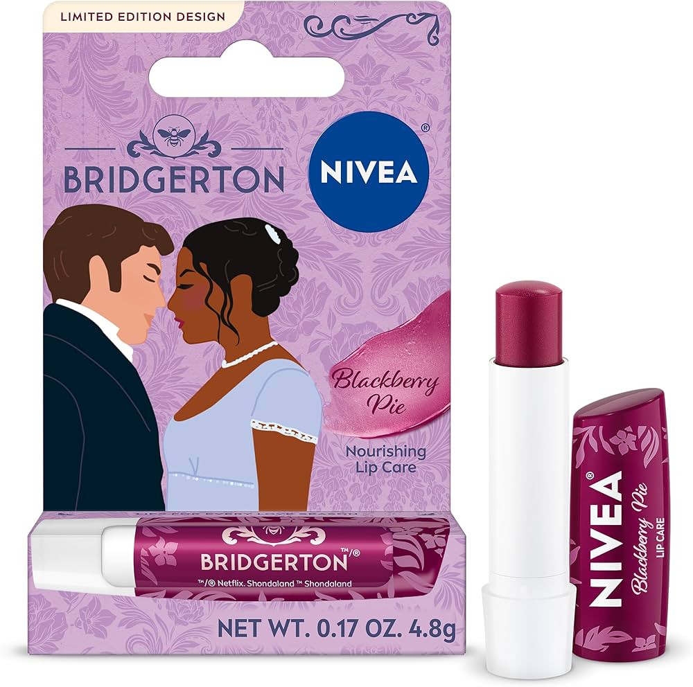 NIVEA Blackberry Pie Lip Balm, Nourishing Lip Care, Bridgerton Limited Edition Tinted Lip Balm wi... | Amazon (US)