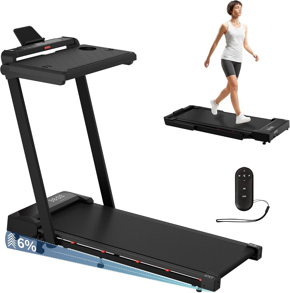 Hccsport Foldable Treadmill with Incline Treadmill with Home Removable Desk Workstation 3 in 1 Fo... | Amazon (US)