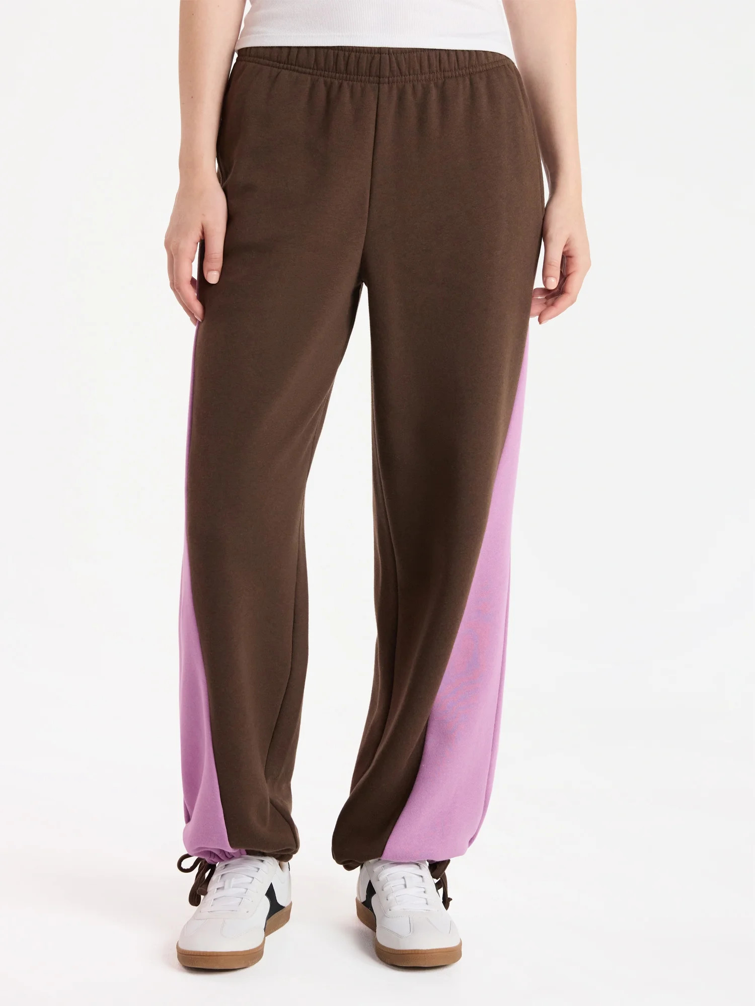 No Boundaries Colorblock Joggers, 30'' Inseam, Women’s | Walmart (US)