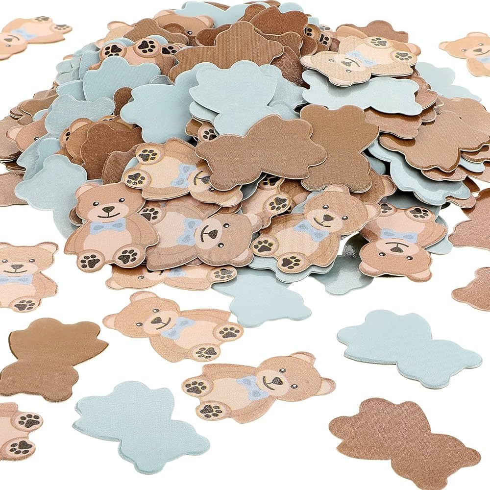 300 Pieces Bear Confetti Baby Shower Paper Confetti Bear Table Confetti for Holiday Festival Part... | Amazon (US)