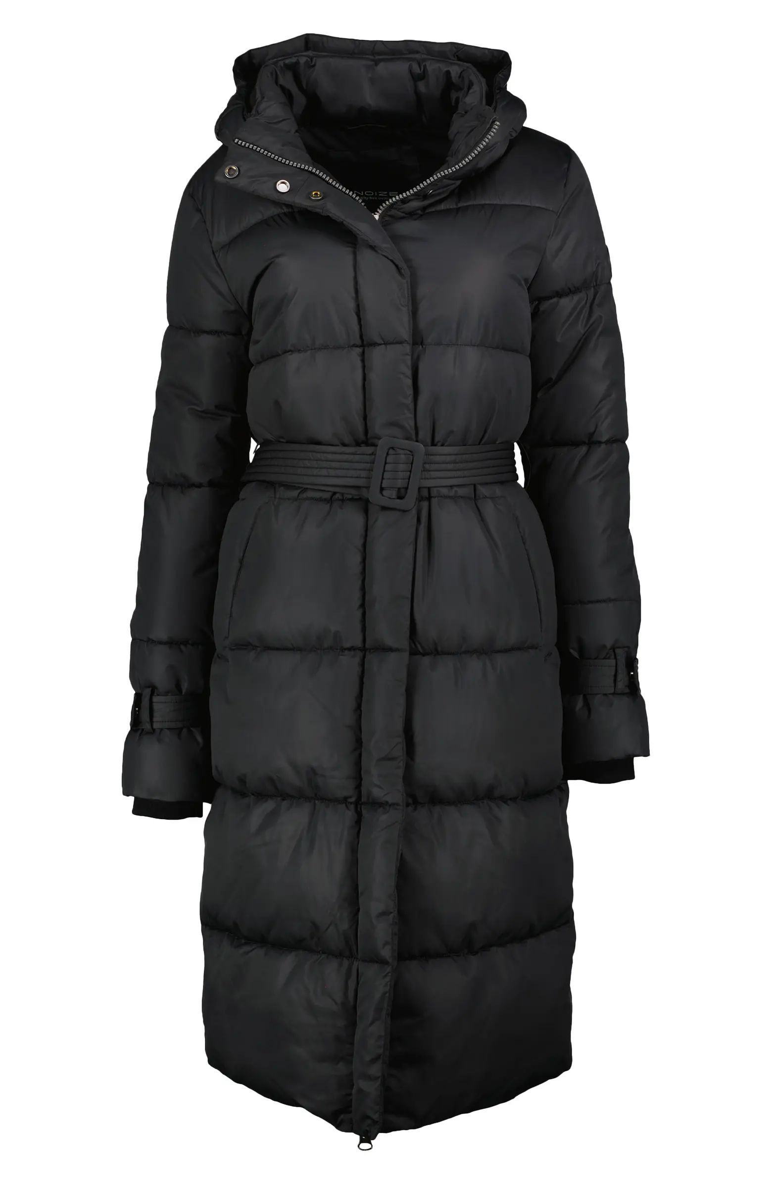 Noize Mara Belted Maxi Puffer Coat with Removable Hood | Nordstrom | Nordstrom