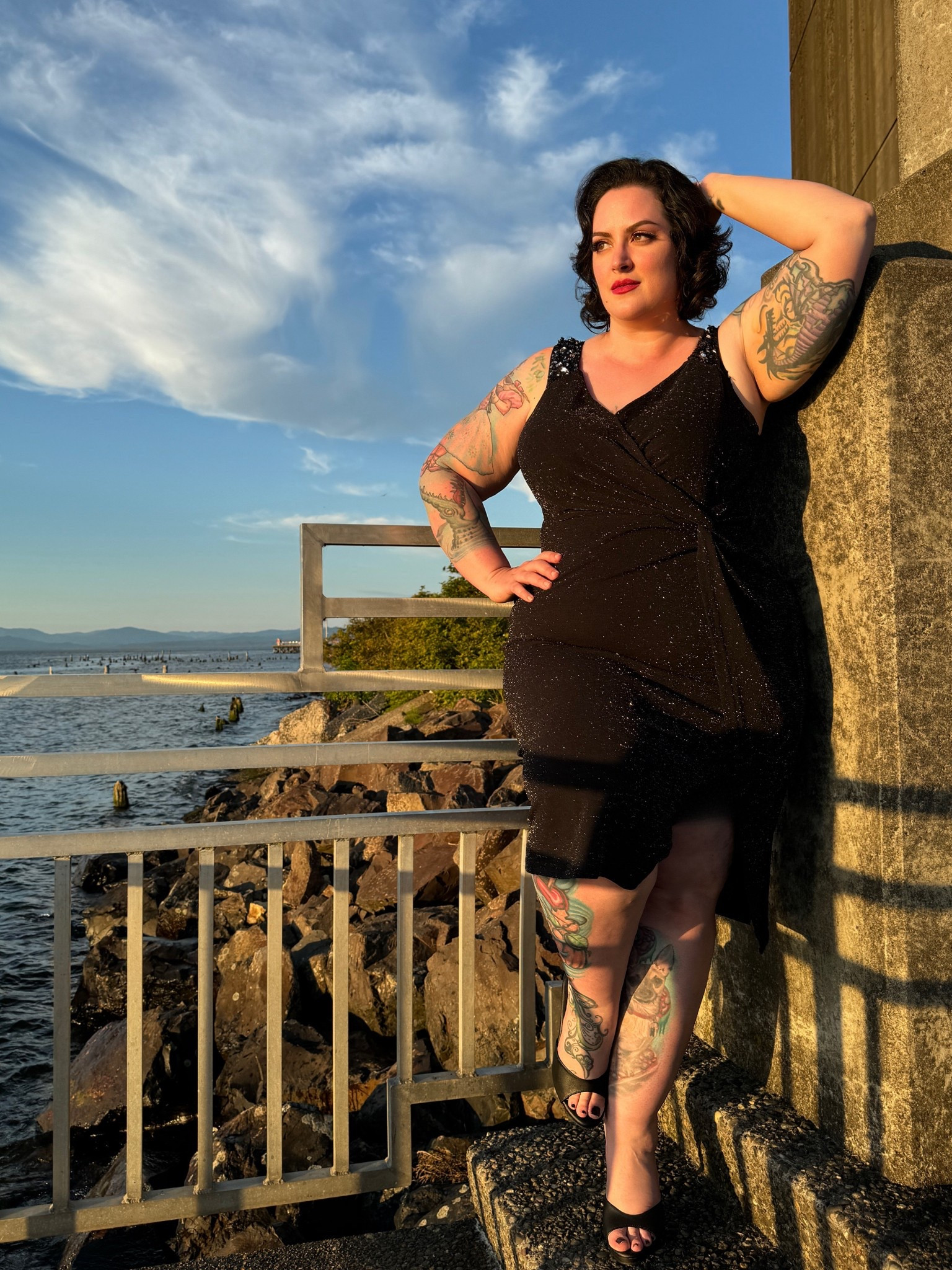 Plus size little black dress with sparkle fabric 

#LTKFindsUnder50 #LTKPlusSize #LTKOver40